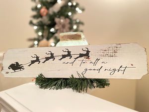 "To all a good night" Wall Hanging