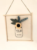 Mason Jar Wall Hanging